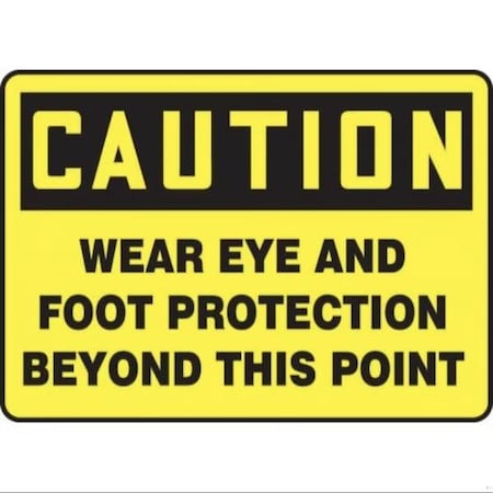 Accuform OSHA CAUTION SAFETY SIGN HARD HAT MPPE415XL MPPE415XL